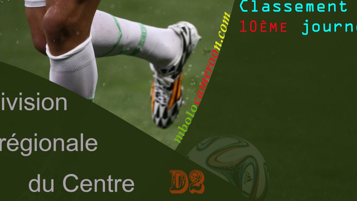 Football : Classement de la 10e journée de la D2 du Centre