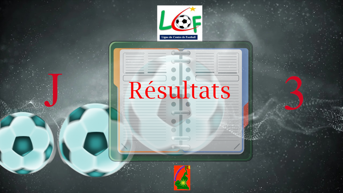 Ligue Régionale de football du Centre : Résultats et classement de la 3e journée poule par poule