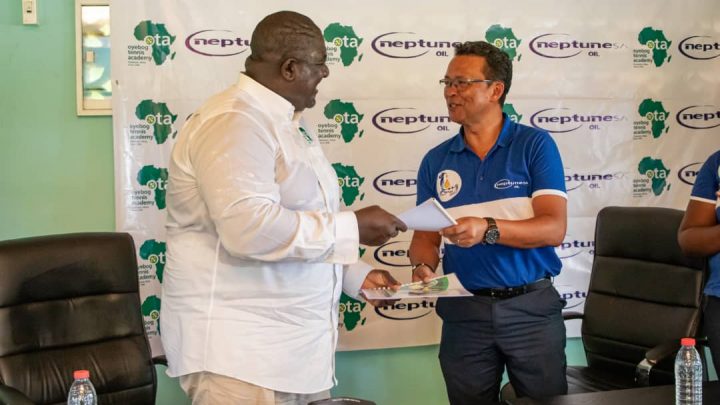 Tennis : Le partenariat entre Neptune OIL SA et Oyebog Tennis Academy (OTA) est désormais scellé