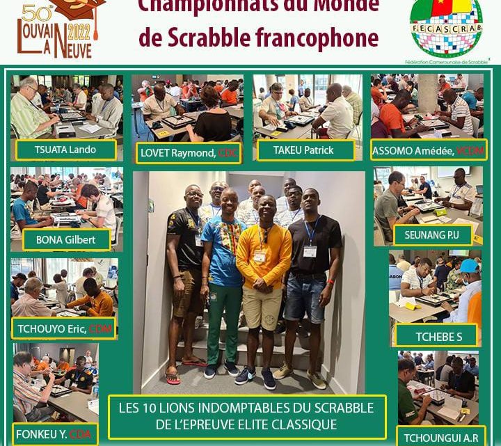 Championnat du monde de scrabble : Résultats obtenus par la Team Cameroun ce Mercredi 27 Juillet 2022