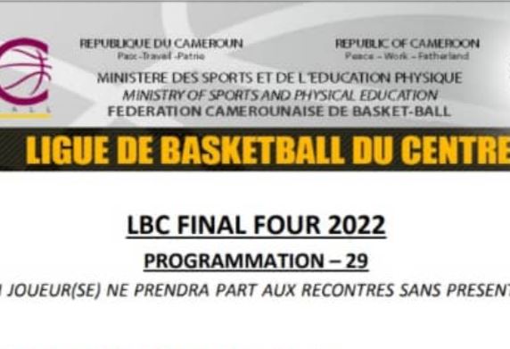 Basketball: Programmation des final four 2022 en Ligue Régionale de Basketball du Centre