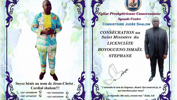 Consécration au Saint Ministère du Licenciate BOYOGUENO Ismaël Stephane