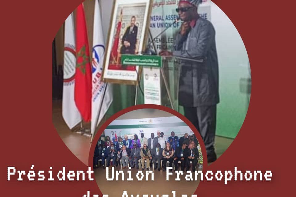 Union Francophone des Aveugles : Paul TEZANOU à nouveau sur le toit……