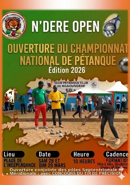 Résultats de la 1ère Journée du Championnat de Pétanque 2026 à Ngaoundéré