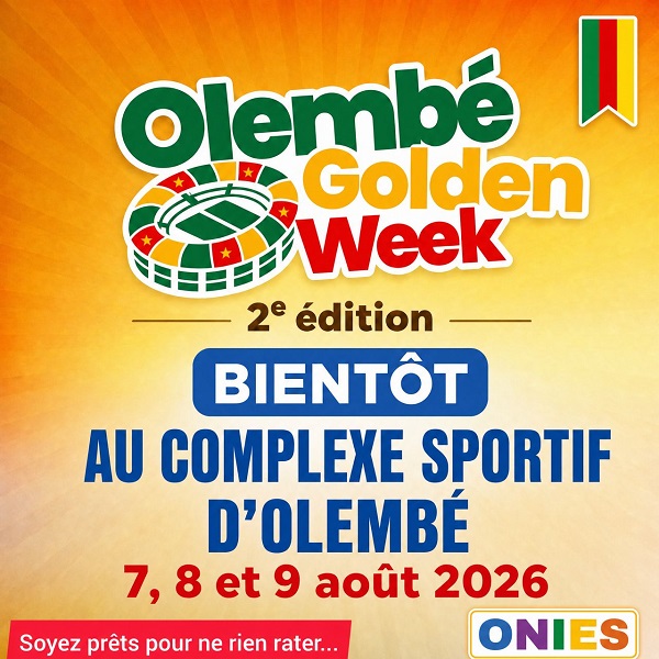 SPORT : Olembé Golden Week (Acte 2) – Le complexe sportif d’Olembé ouvre ses portes du 07 au 09 août