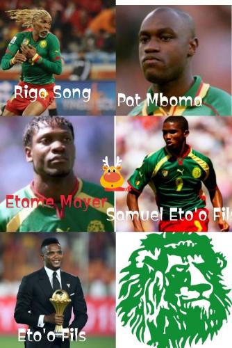 Quelques figures historiques du football camerounais (Song, MBOMA, ETAME MAYER, ETO'O-FILS)