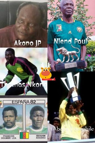 Quelques figures historiques du football camerounais (Jean-Paul AKONO, NLEND Paul, Thomas NKOLO, ABEGA Théophile, François DOUMBE LEA, IBRAHIM AOUDOU)
