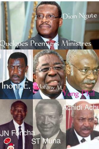 Quelques premiers ministres ayant officié au Cameroun 